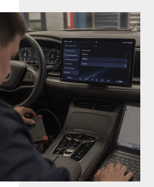 Русификация автомобиля BYD HAN для эксплуатации в Балашове